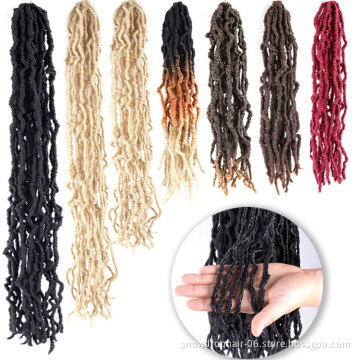 Wholesale Soft Faux Loc Extensions Crotchet Platinum 24 Inch 613 18 In 350 Pink Custom Soft Locs 36 Inch Hair Crochet